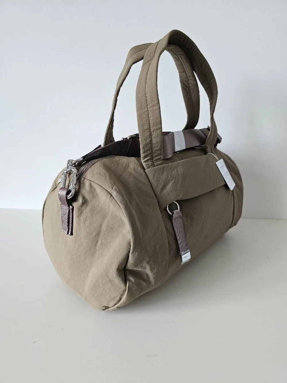 NWT LULULEMON FANB Fawn Brown On My Level Barrel Duffle Duffel Bag One Size OS - Picture 2 of 15